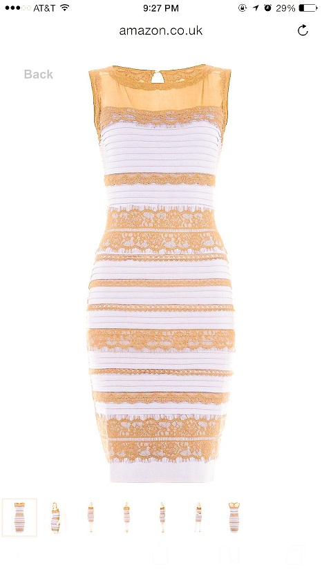 Gold and White Dress