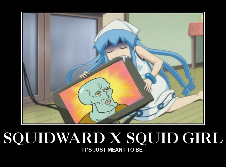 Squidward X Squid girl It's just meant to be Handsome Squidward