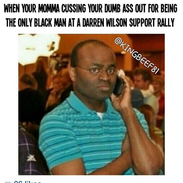darren wilson rally black guy on the phone know your meme 82e darren wilson rally black guy on the phone know your meme