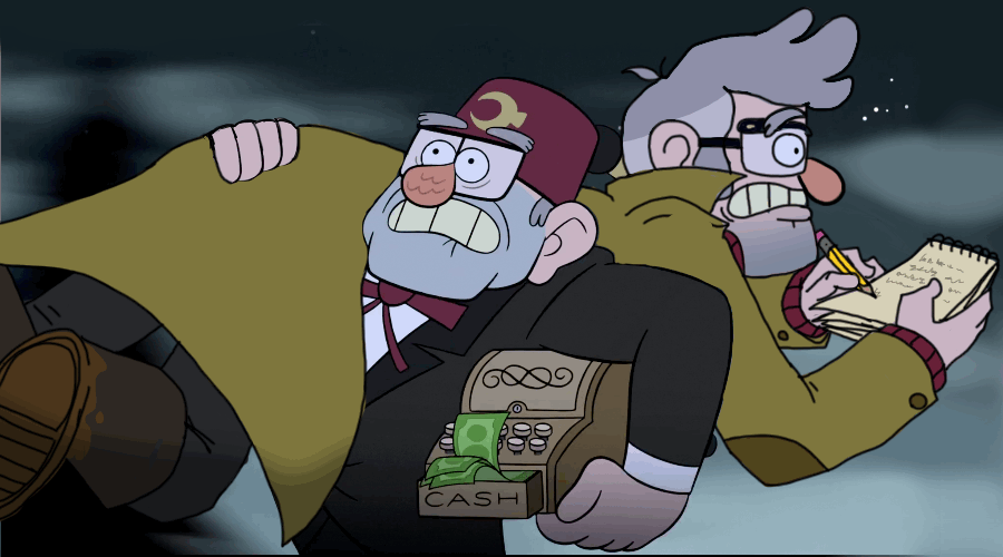 grunkle stan running with ford gravity falls know your meme 7e9 grunkle stan running with ford gravity falls know your meme