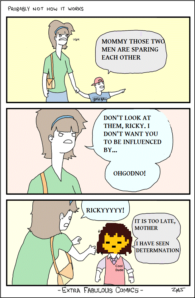 Don't look at those Undertale players Ricky Don't Look at Them Ricky