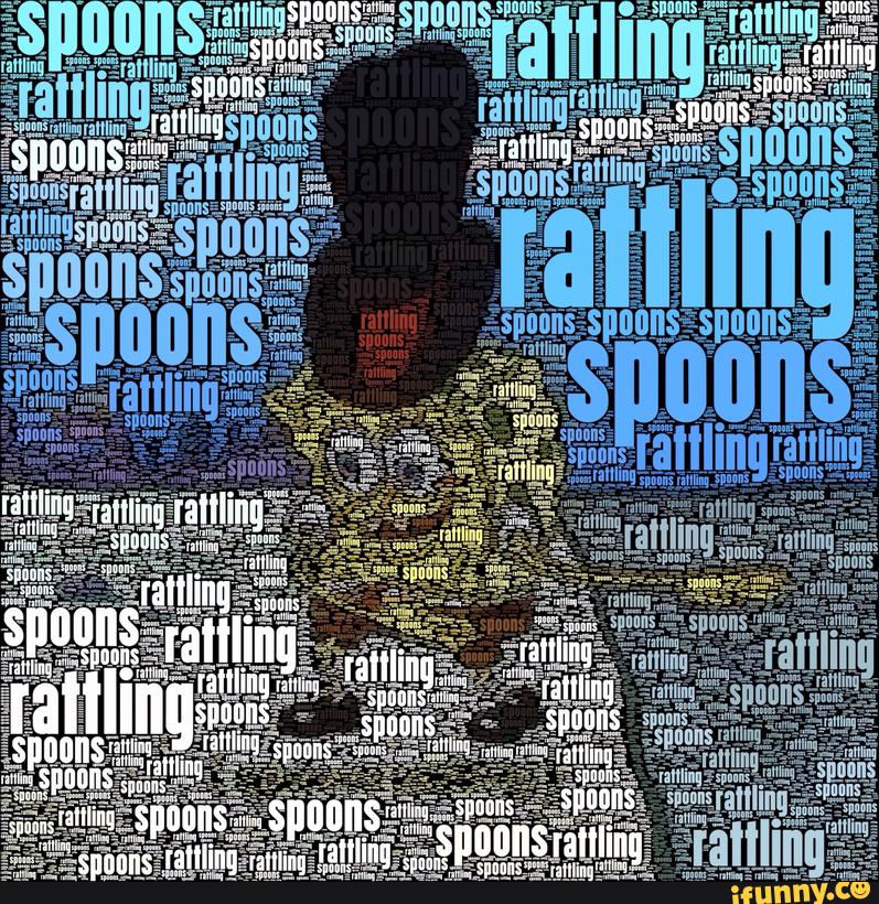 Spoons Rattling Word Cloud Spoons Rattling Know Your Meme
