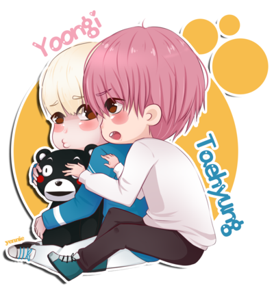 Taehyung and Yoongi Kumamon 2 | Kumamon | Know Your Meme