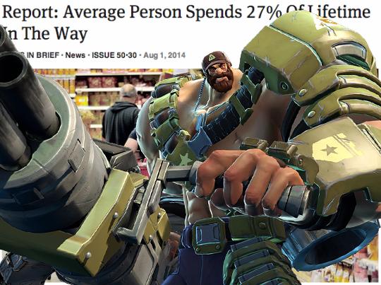 report average person spends 27 of lifetime in the way battleborn c83 report average person spends 27 of lifetime in the way battleborn