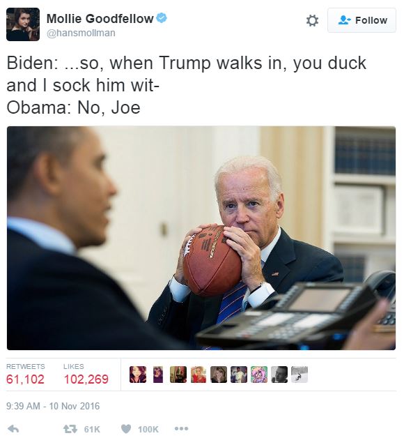 mollie goodfellow's tweet prankster joe biden know your meme 52e mollie goodfellow's tweet prankster joe biden know your meme