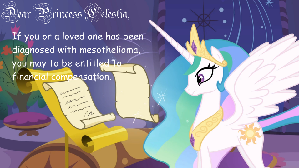 dear princess celestia mesothelioma ad copypasta know your meme bb3 dear princess celestia mesothelioma ad copypasta know your meme