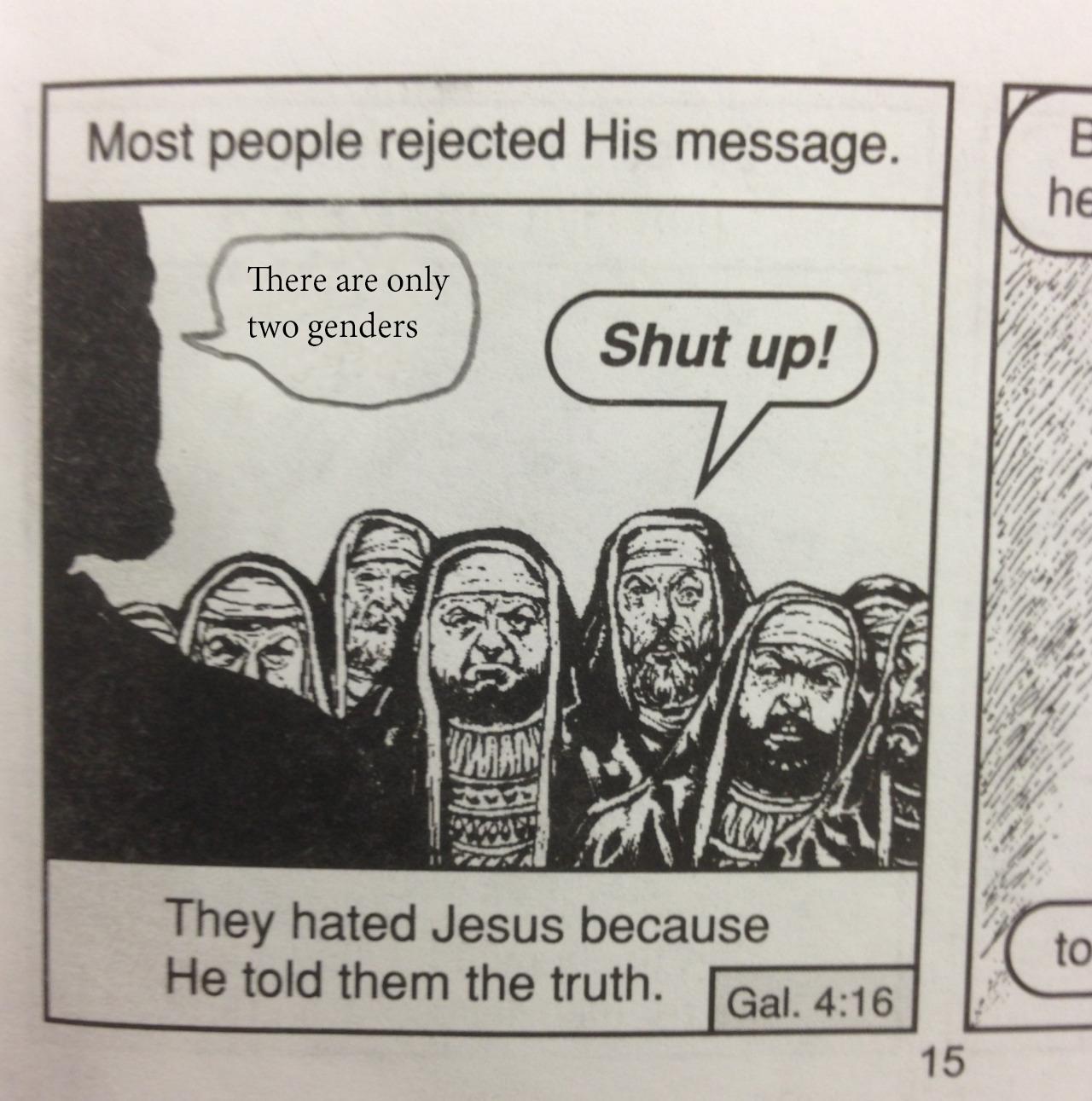 there are only two genders most people rejected his message know 79c there are only two genders most people rejected his message know