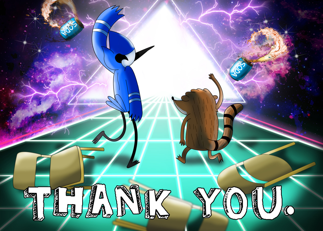 thank you for watching regular show know your meme thank you for watching