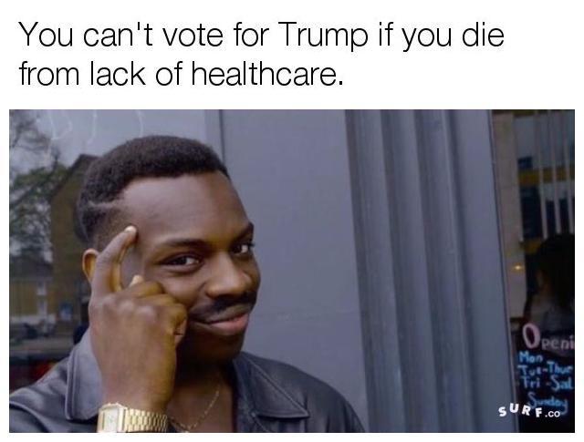 trumpcare roll safe know your meme 713 trumpcare roll safe know your meme