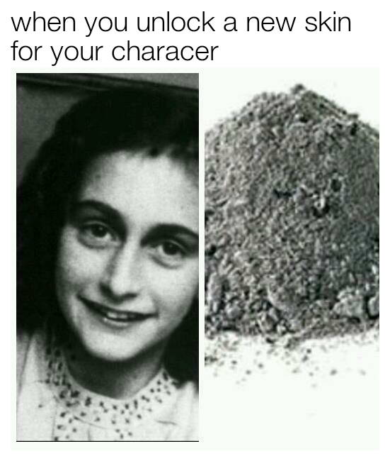 anne frank when you unlock a new skin know your meme 454 anne frank when you unlock a new skin know your meme