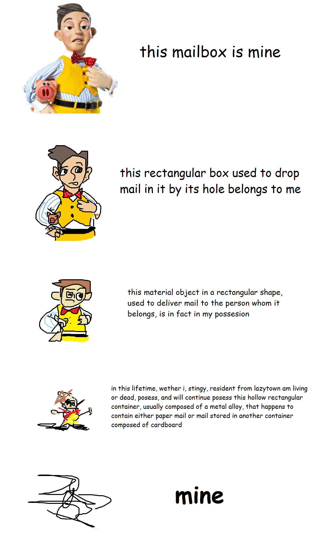 this mailbox is mine Increasingly Verbose Memes Know Your Meme