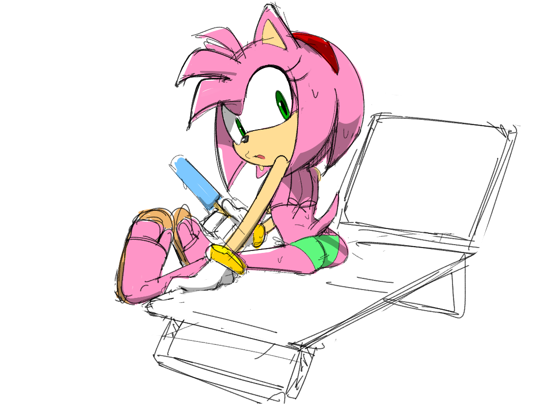 Large Pink Nipples Amy Rose Bikini