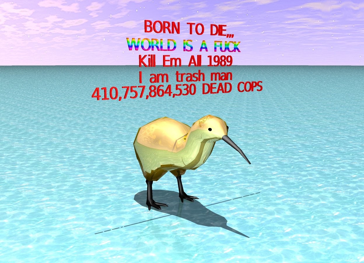 born to kiwi BORN TO DIE / WORLD IS A FUCK / Kill Em All 1989 / I am trash man