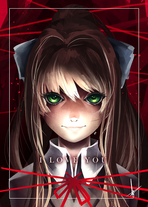 Monika Poster Doki Doki Literature Club Know Your Meme