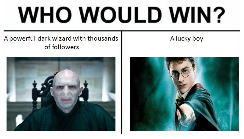 He-Must-Not-Be-Named vs. Harry | Who Would Win? | Know Your Meme