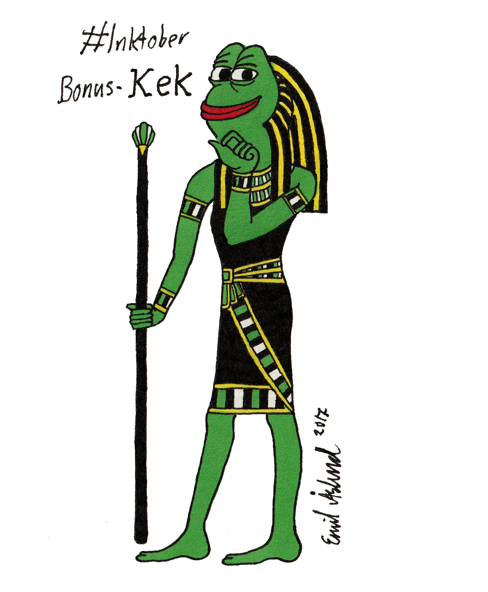 Kek - Inktober Bonus | Cult of Kek | Know Your Meme