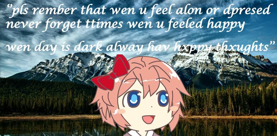 hxppy_thxughts.jpg | Doki Doki Literature Club | Know Your Meme