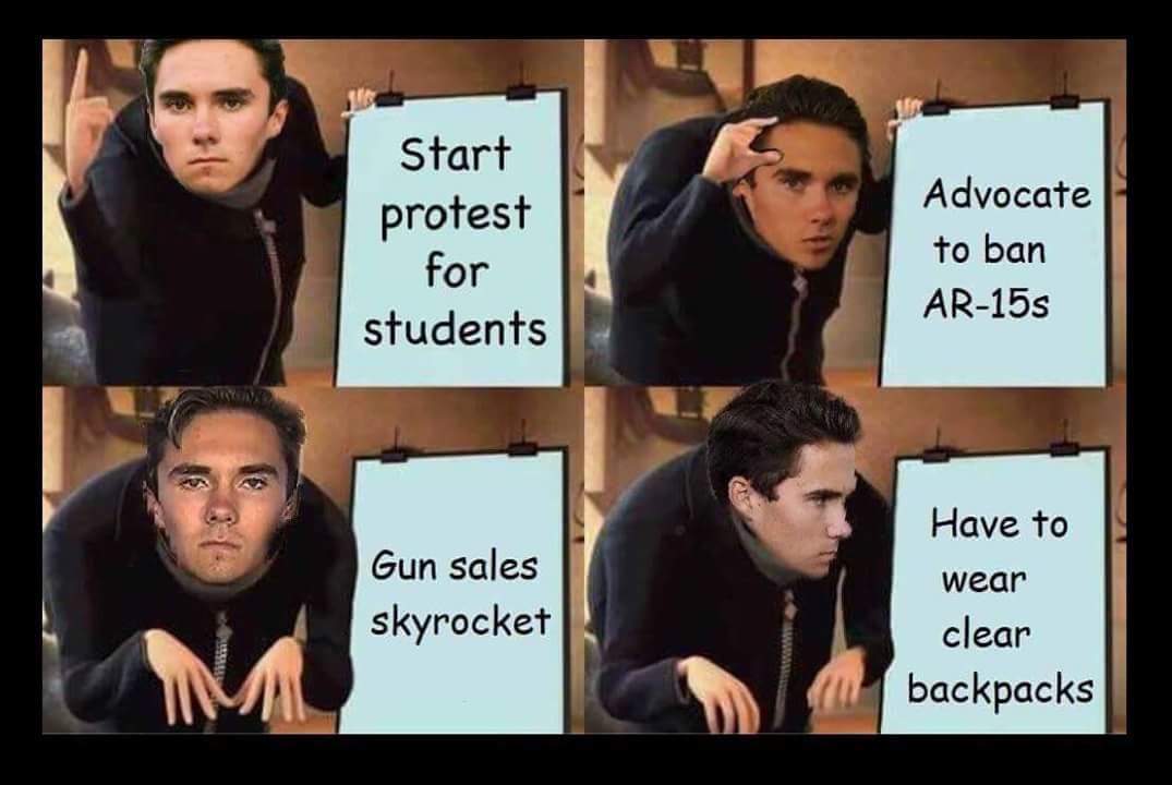 David Hogg Start protest, ban guns, sales skyrocket, clear Backpacks