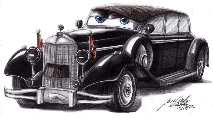 Car Hitler Pixar's Cars Know Your Meme