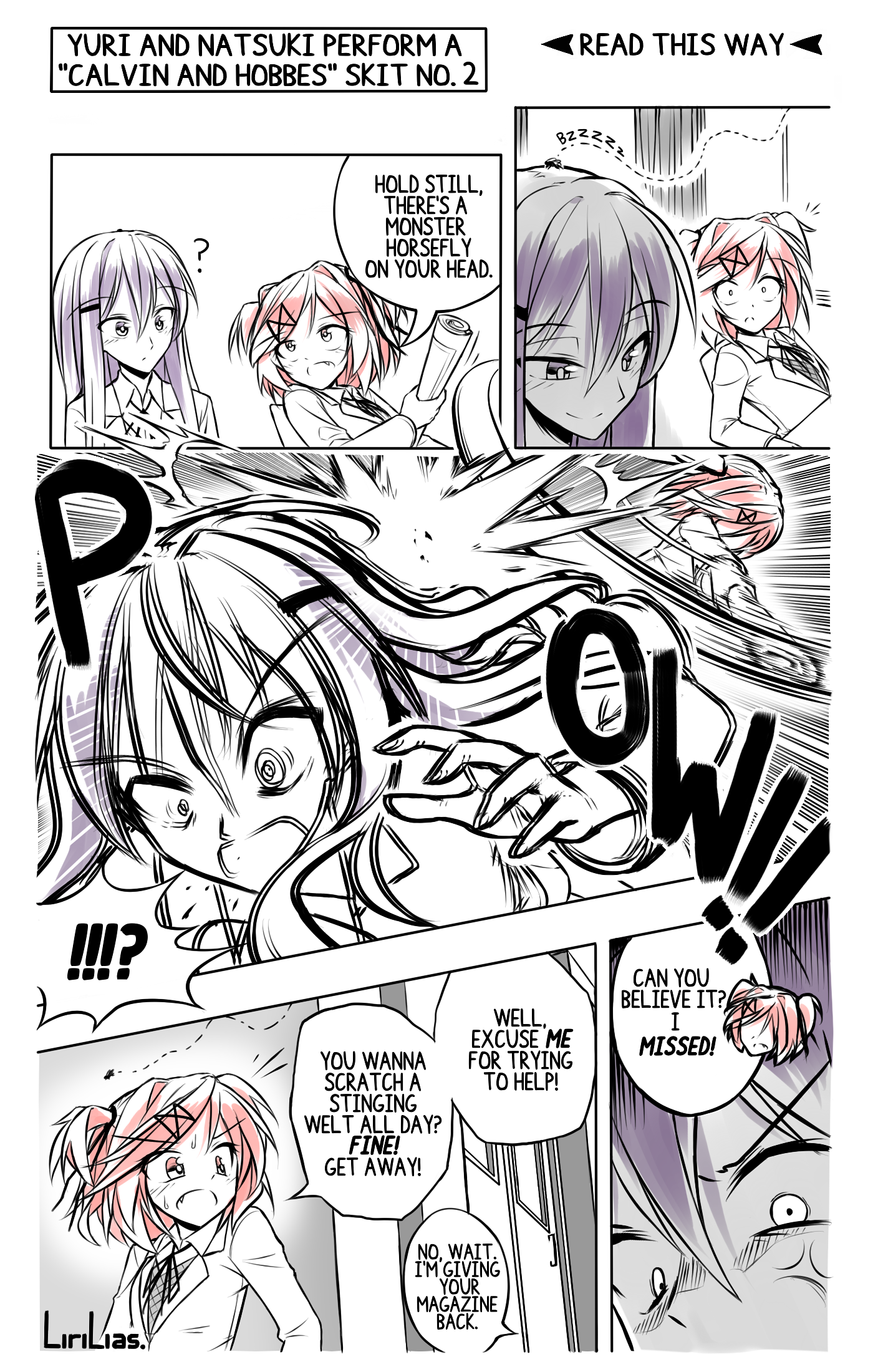 Read This Way Yuri And Natsuki Perform A Calvin And Read This Way Yuri And Natsuki Perform A Calvin And