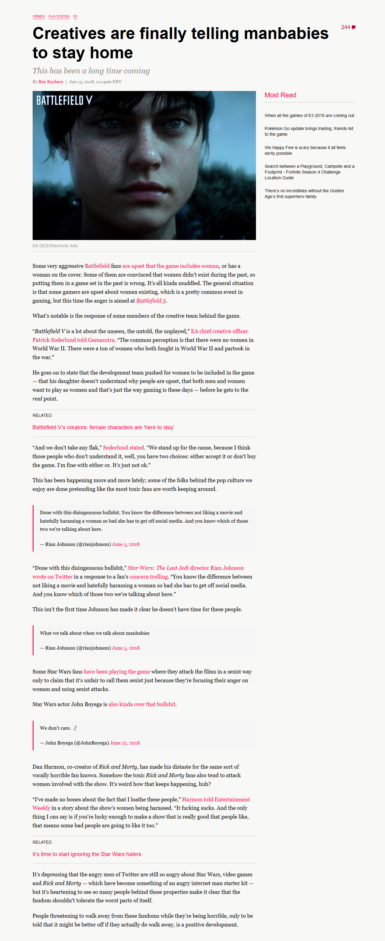 Opnion Pc 244 Creatives Are Finally Telling Manbabies To Stay Opnion Pc 244 Creatives Are Finally Telling Manbabies To Stay