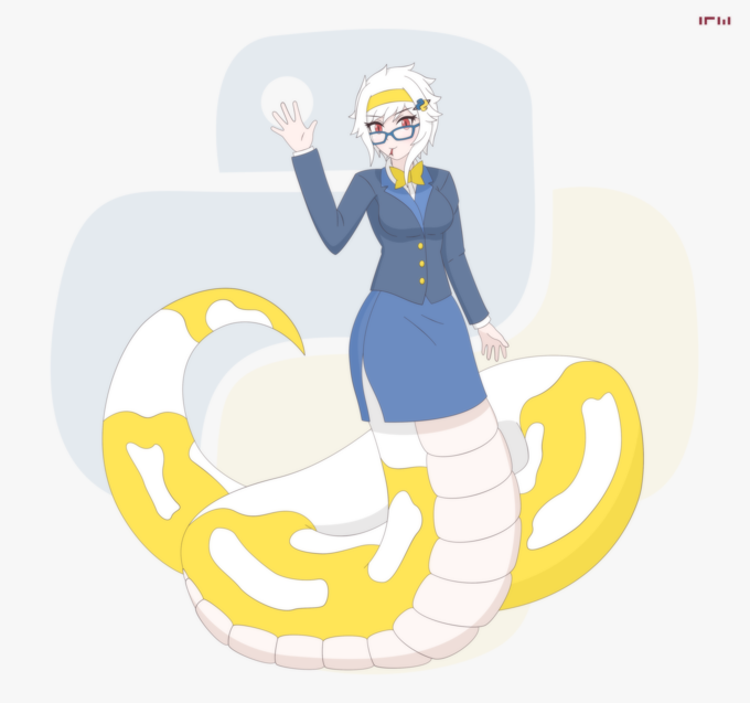 Python-chan by icw-Numen | Monster Girls | Know Your Meme