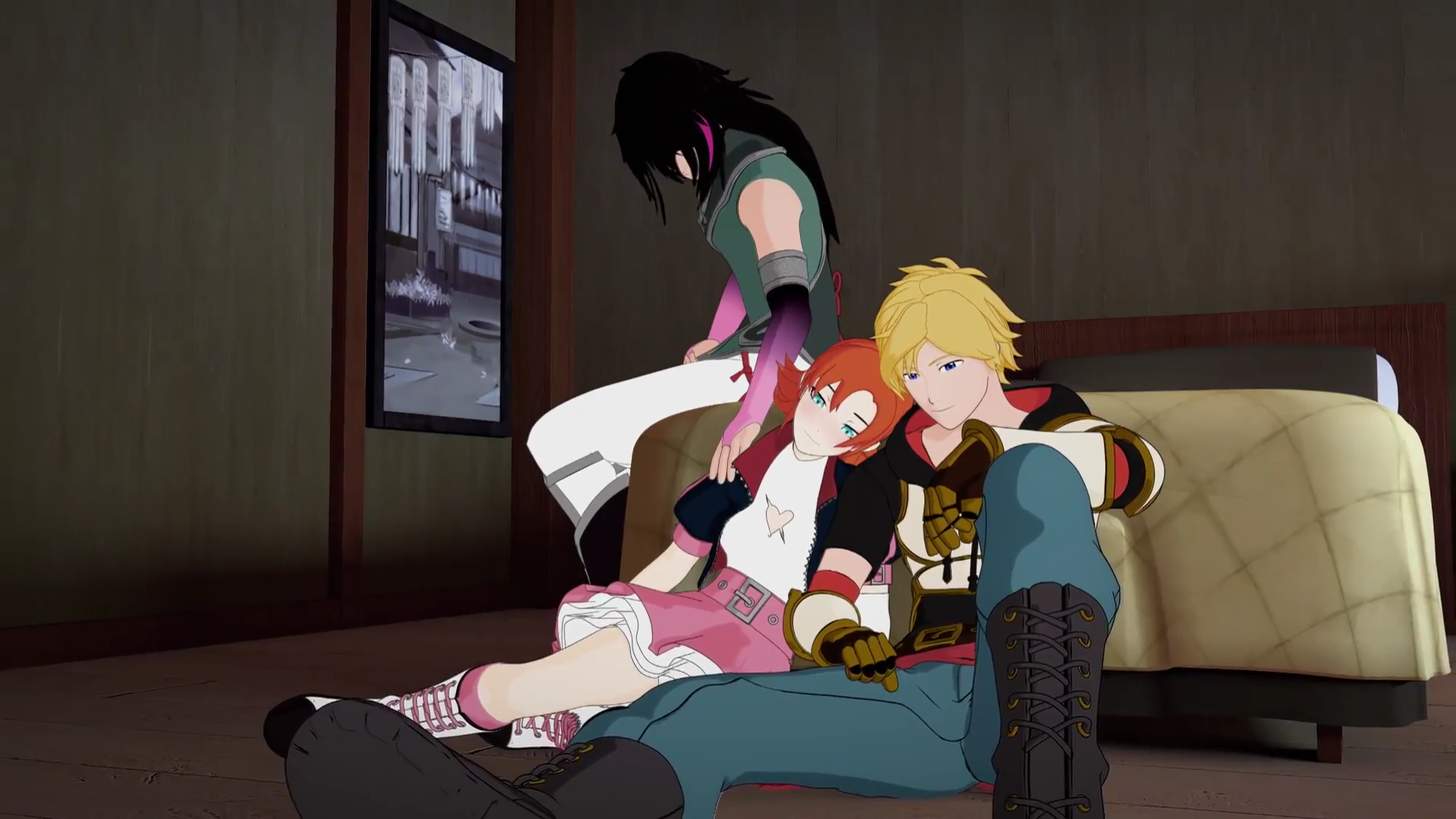 Ruby Sandwitch It's a happy Schneesome. A Ruby sandwich. The greatest OT3 of all time ...